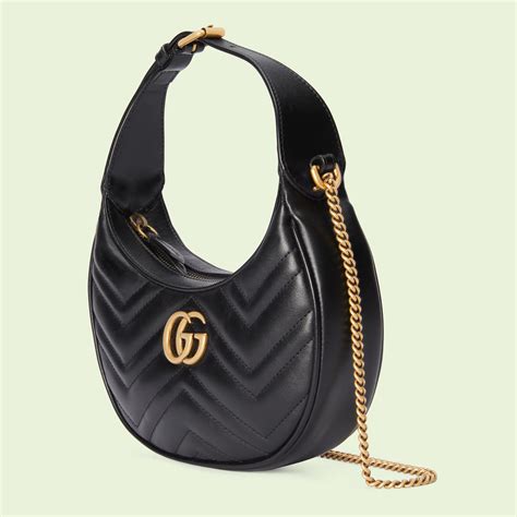 gucci marmont halfmoon|gucci marmont leather bag.